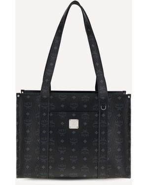 MCM Aren Visetos Tote Bag - Black