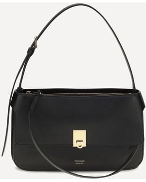 Ferragamo Mini Cara Shoulder Bag - White