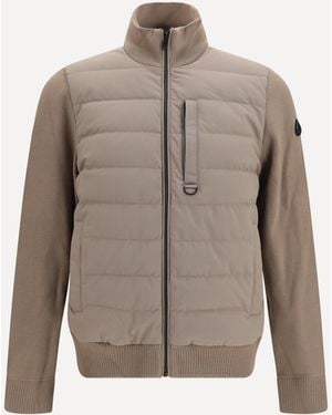 Moose Knuckles Kamet Jacket With High Collar - Gray