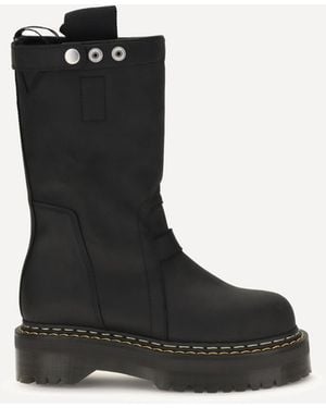 Rick Owens Quad Sole Pull On Boots - Black