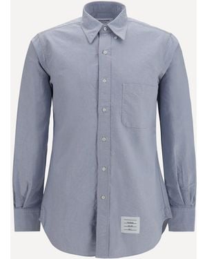 Thom Browne Cotton Shirt - Blue
