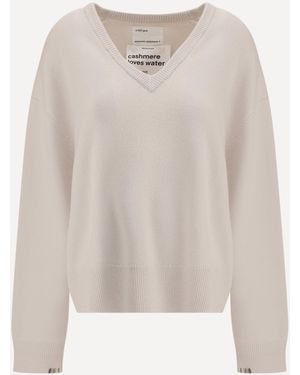 Extreme Cashmere Cashmere Jumper N°457 Jack - White