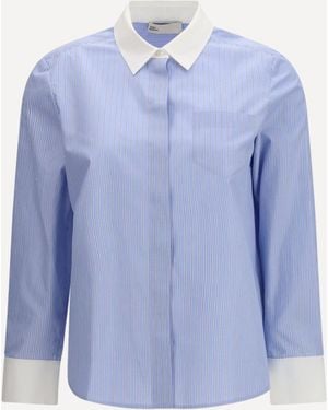 Tory Burch Striped Shirt - Blue