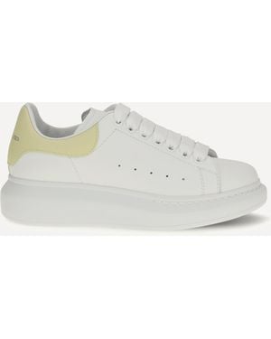 McQueen Oversize Leather Sneakers - White