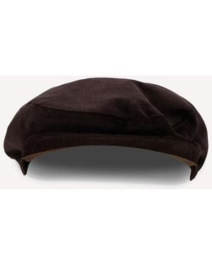 Dolce & Gabbana Velvet Flat Cap - Black