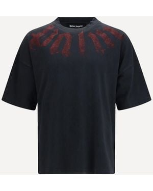 Palm Angels Big Neck Logo T-Shirt - White