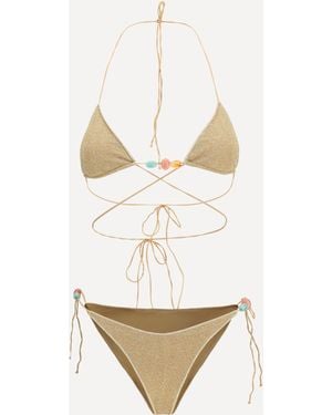 Oséree Lumière Beads Bikini - White