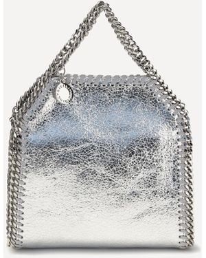 Stella McCartney Metallic Falabella Handbag - White