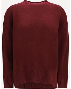 Allude Cashmere Crewneck Sweater - Red