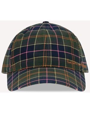 Barbour X Paul Smith Tartan Baseball Cap - Green