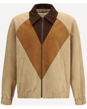 Valentino Suede Jacket - Brown