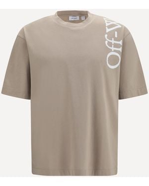 Off-White c/o Virgil Abloh Vertical Bookish Skate T-Shirt - Grey