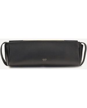 KHAITE Evening Leather Clutch - White
