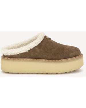 Prada Platform Mules - Natural