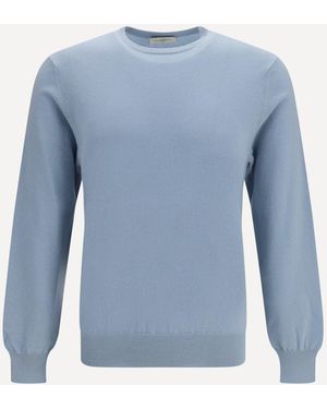 Piacenza Cashmere Cashmere Crewneck Sweater - Blue