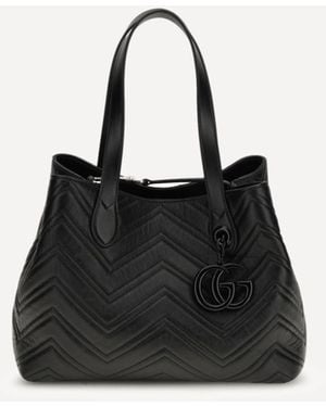 Gucci Gg Marmont Shopping Bag - Black
