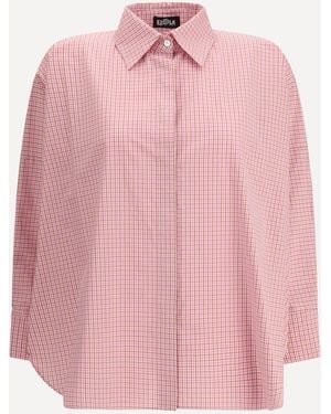 Ella Camicia Kimono A Quadretti - Rosa