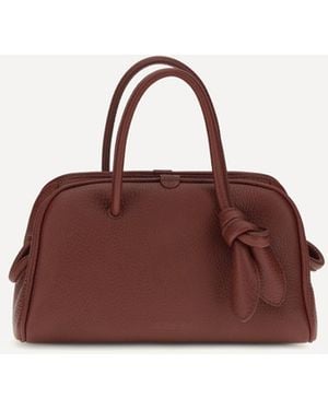 Jacquemus Le Petit Turismo Leather Top Handle Bag - Brown
