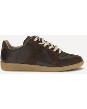 Margiela Leather Trainers - Brown