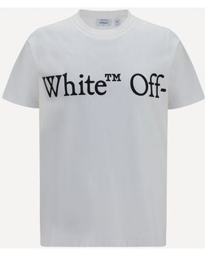 Off-White c/o Virgil Abloh Bookish Scarf T-Shirt - Grey
