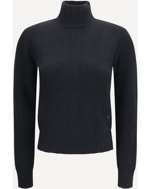 Ami Paris Maglione Dolcevita Ami De Coeur - Blu