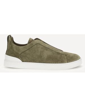 ZEGNA Suede Trainers - Green