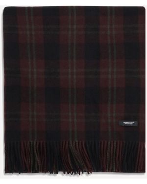 Undercover Wool Check Scarf - Black