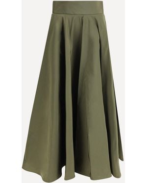 Sara Roka Circle Midi Skirt - Green