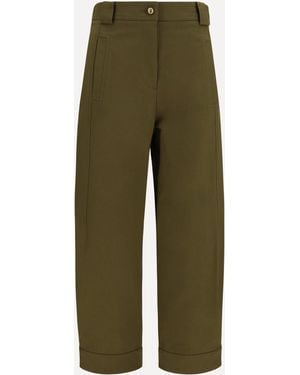 Max Mara Adorni Cropped Pants - Green