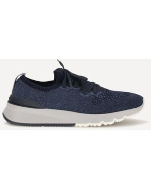 Brunello Cucinelli Cotton Sneakers - Blue