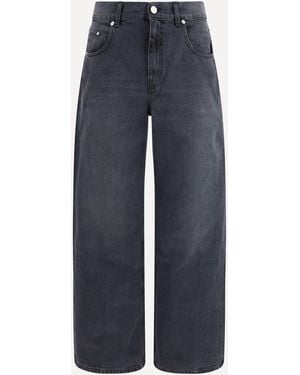 Séfr Relaxed Cut Straight Leg Jeans - Blue
