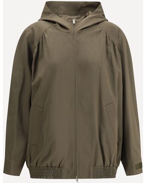 Marni Giacca Bomber Con Cappuccio - Verde