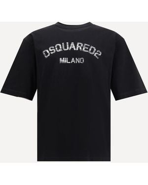 DSquared² Logoed T-Shirt - Black