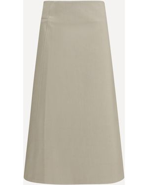 Rier Bonded Cotton Skirt - Natural