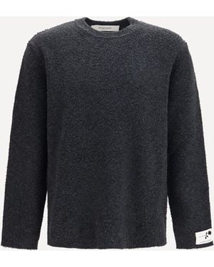Golden Goose Crew Neck Wool Jumper - Blue