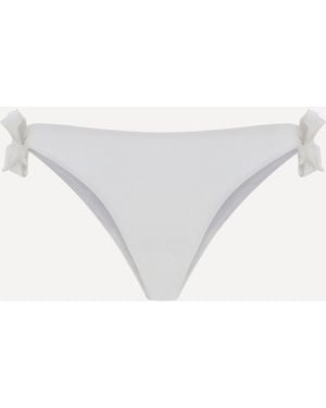 Brunello Cucinelli Technical Jersey Bikini Bottoms - White