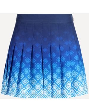 CASABLANCA Pleated Mini Skirt - Blue