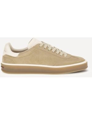 Loro Piana Suede Tennis Walk Trainers - Natural