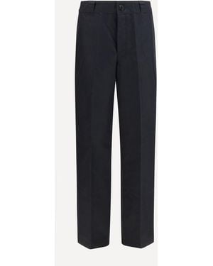 Prada Technical Wide-Leg Trousers - Blue