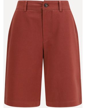 Brunello Cucinelli Cotton Bermuda Shorts - Red