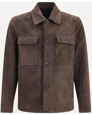 Salvatore Santoro Leather Jacket - Brown