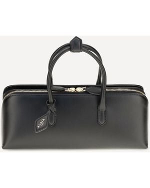 Alaïa Small Delta Nubuck Handbag - Black
