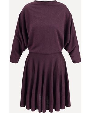 Alaïa Layered Dress - Purple