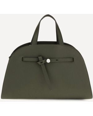 Tory Burch Romy Calf Leather Top Handle Bag - Green