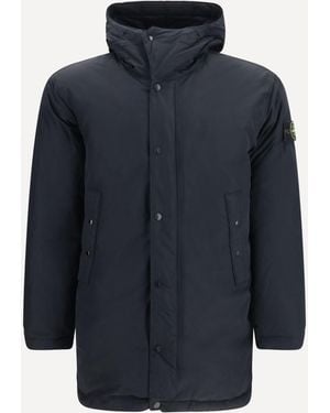 Stone Island Piumino Lungo Imbottito - Blu