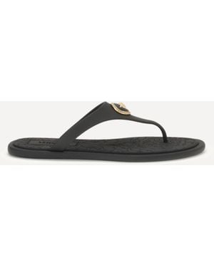 Versace Rubber Thong Sandals - White