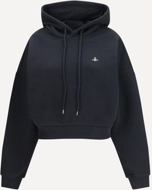 Vivienne Westwood Orb Embroidered Hoodie - Blue