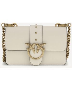 Pinko Love One Small Shoulder Bag - Natural