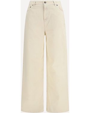 Golden Goose Wide-Leg Cotton Denim Jeans - Natural