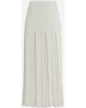GONGDID DESIGN Wave Skirt - White